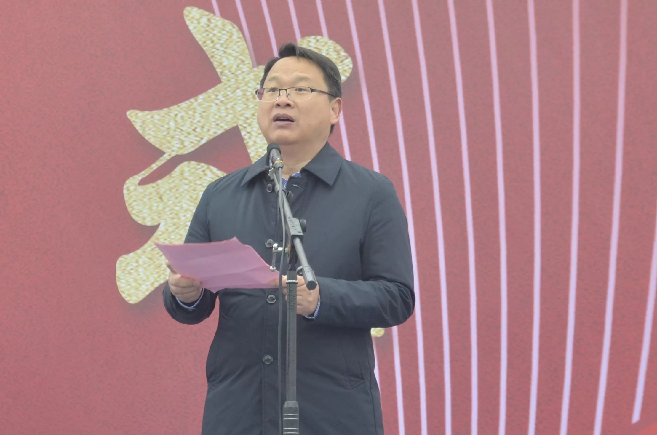 江南大学化学与材料工程学院党委书记潘庆伟致辞